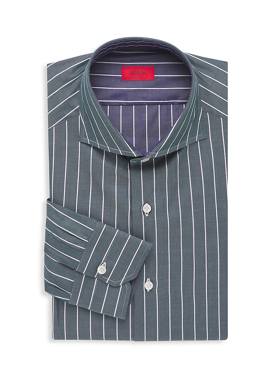 Mens Striped Dress Shirt Product Image