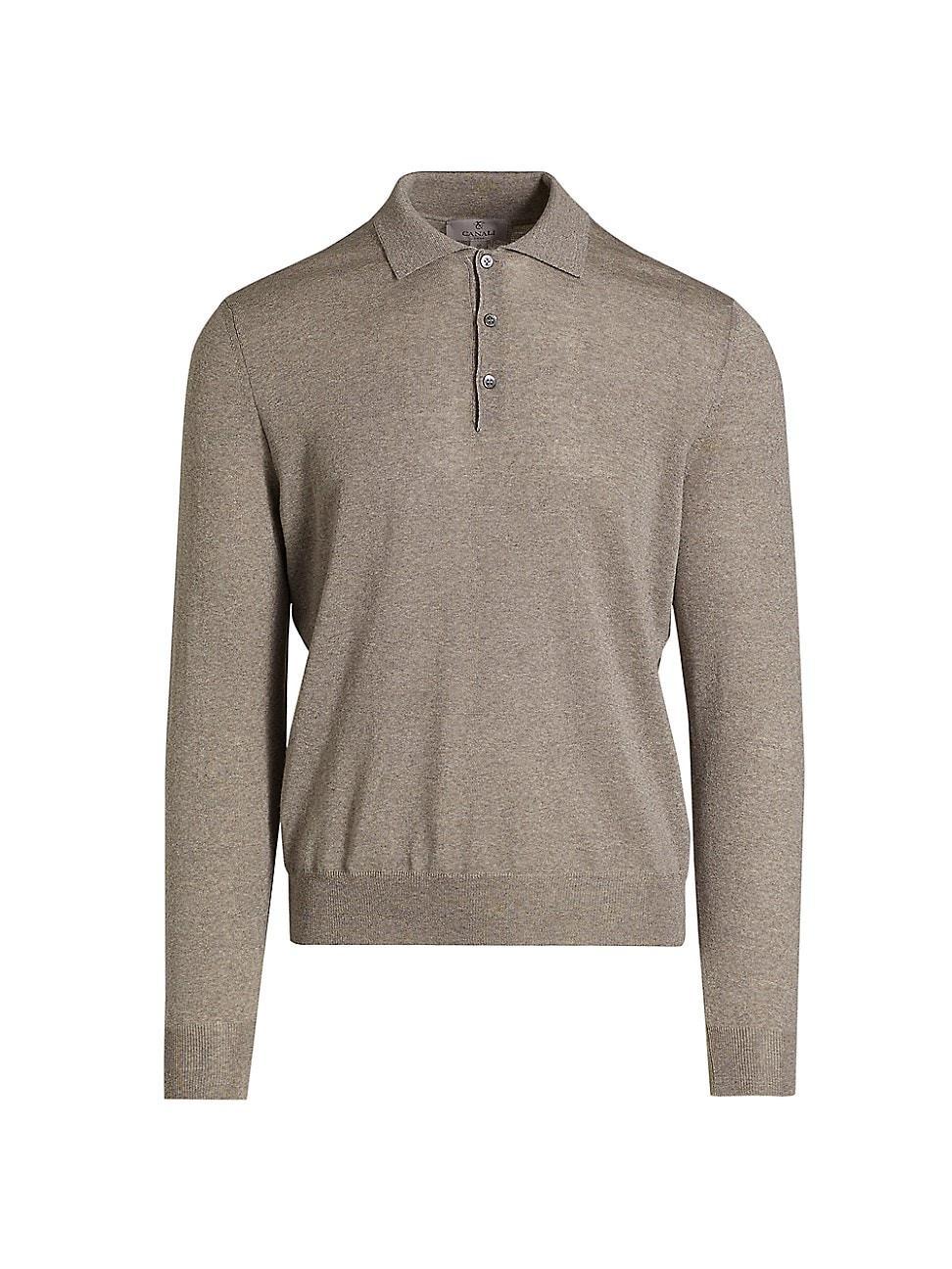 Mens Modern-Fit Wool Polo Shirt Product Image