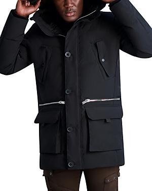 Mens Faux Fur Trim Parka Product Image