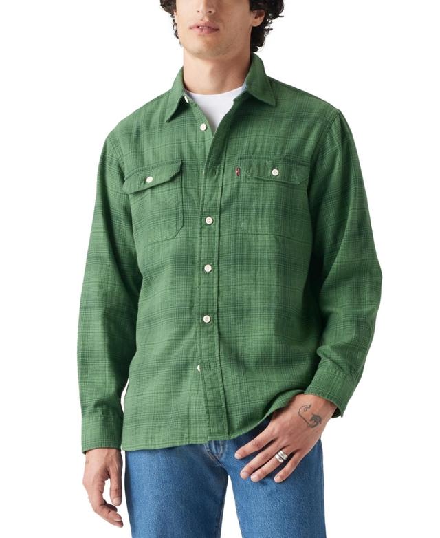 Levis Mens Worker Relaxed-Fit Button-Down Shirt Product Image