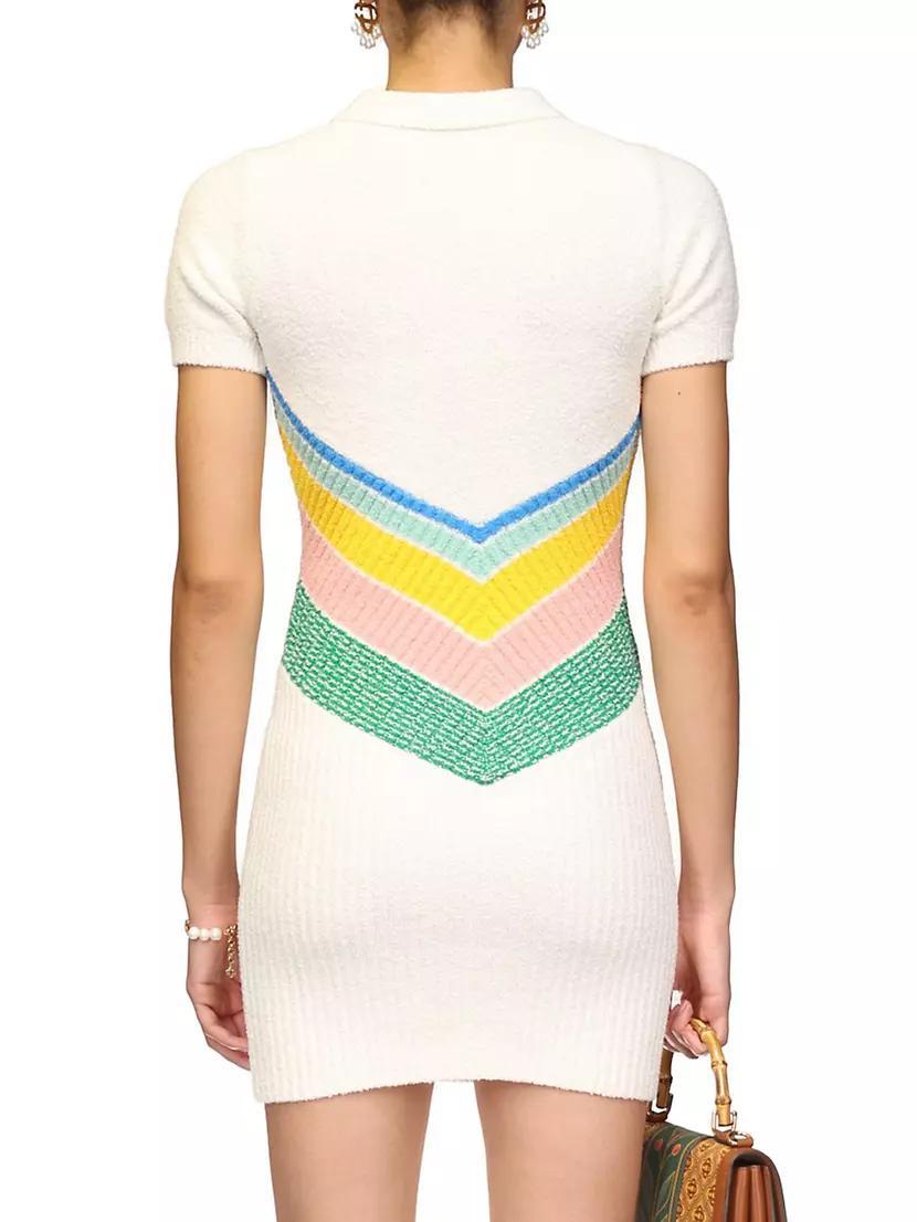 Chevron Boucle-Knit Tennis Minidress Product Image