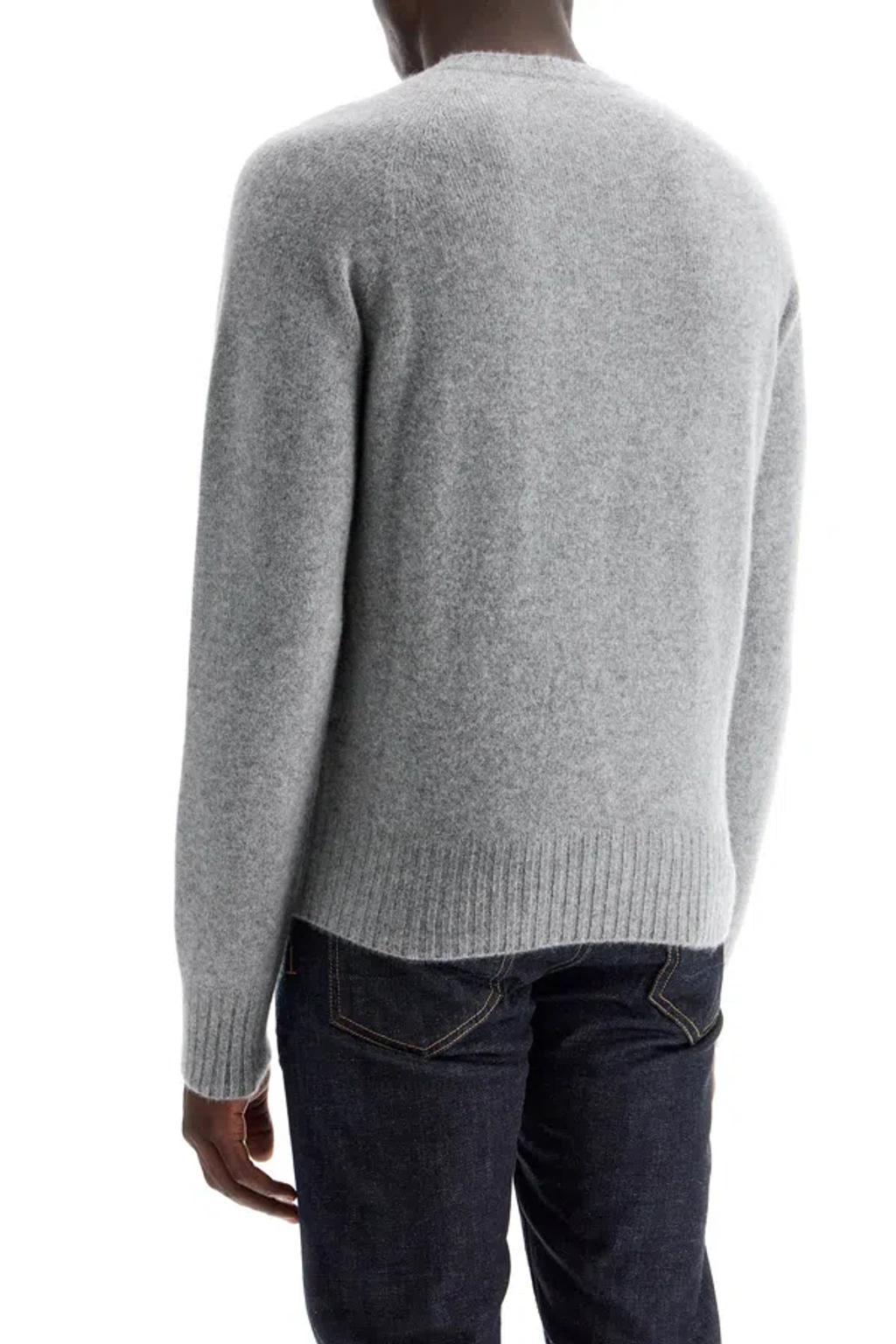 TOM FORD Cashmere Crewneck Pullover In Grigio Product Image