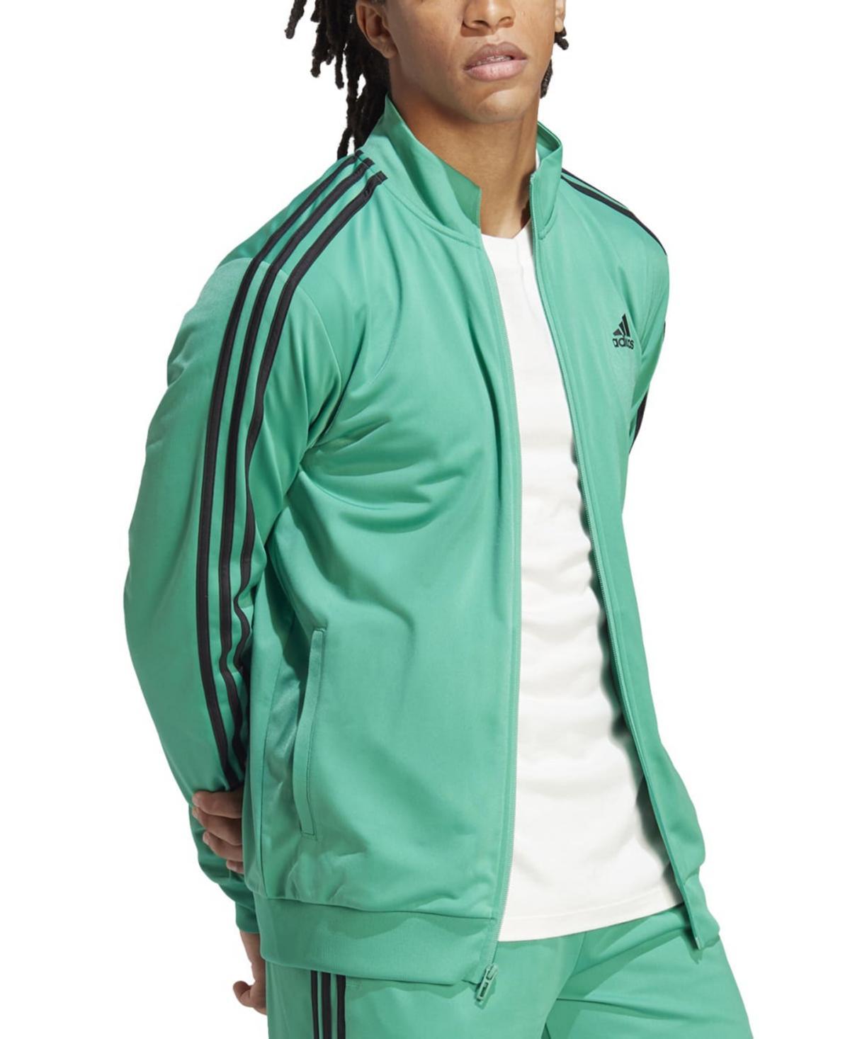 adidas Essentials Warm-Up 3-Stripes Track Jacket Black S Mens Product Image