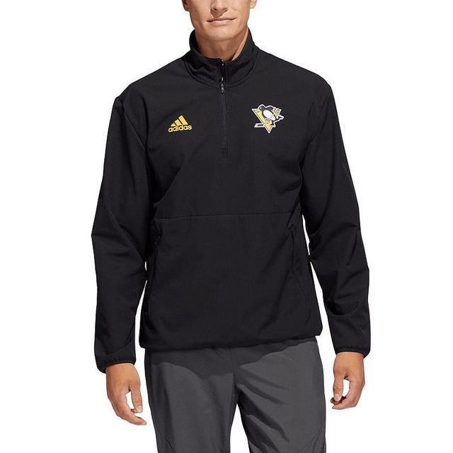 Mens adidas Pittsburgh Penguins Quarter-Zip Jacket Product Image