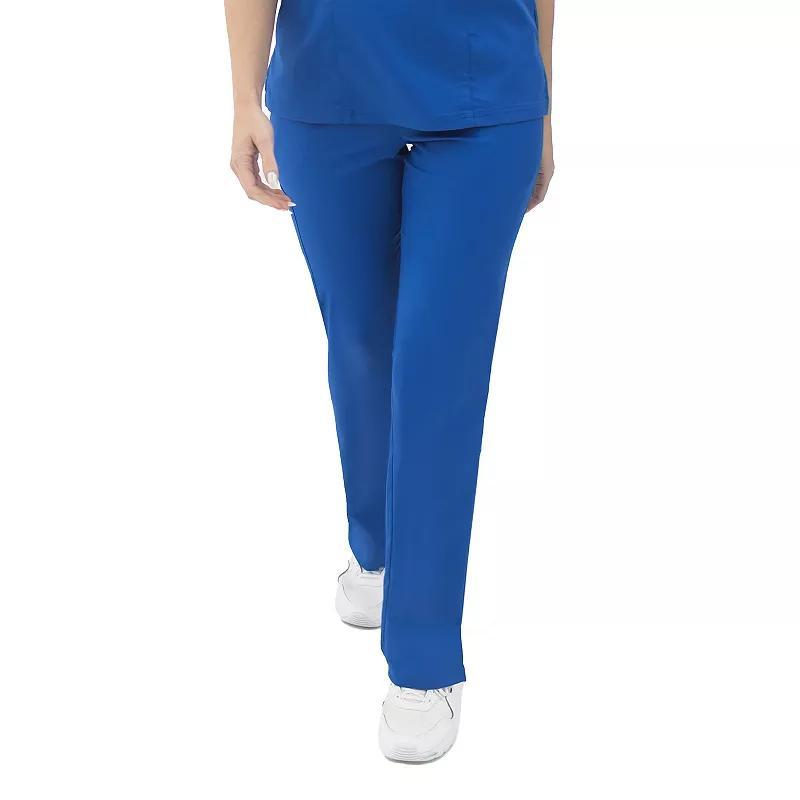 Womens Jockey Meta Scrubs Flat Front Cargo Pants New Blue Product Image