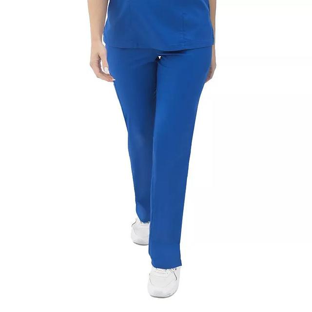 Womens Jockey Meta Scrubs Flat Front Cargo Pants New Blue Product Image