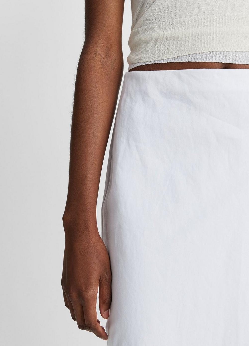 Easy Linen-Blend Slip Skirt Product Image