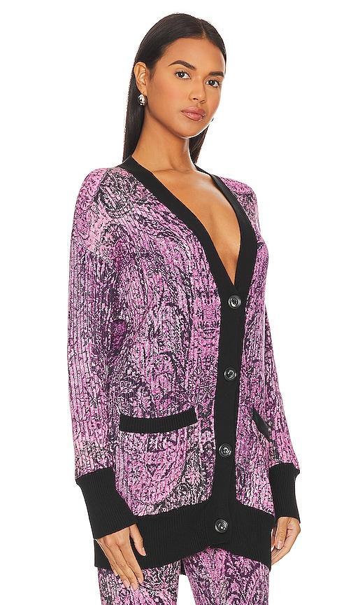 HEMANT AND NANDITA Short Cardigan in Purple. Size S. Product Image