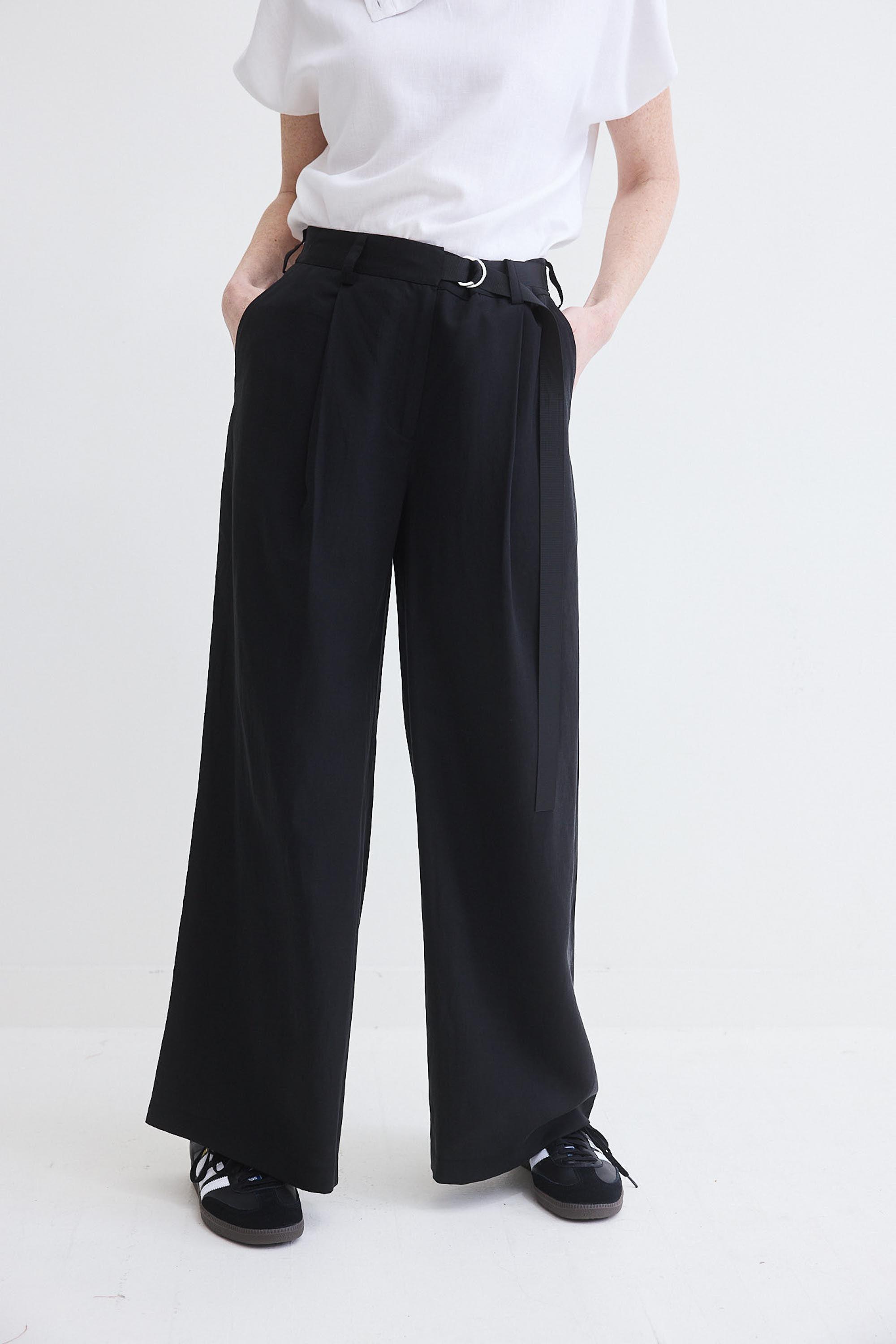 The Editor Linen Blend Wide Leg Trousers Product Image