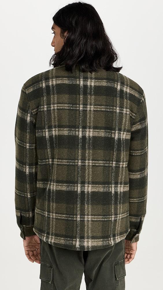 Vince Sherpa Lined Plaid Shirt Jacket | Shopbop Product Image