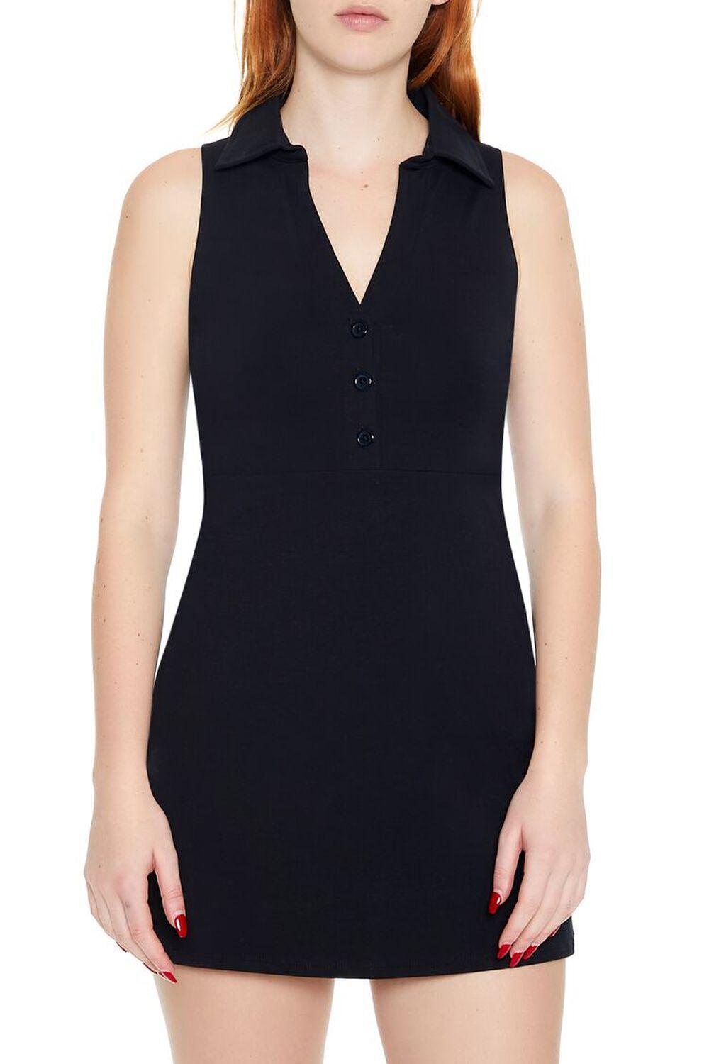 Sleeveless Button-Front Mini Dress | Forever 21 Product Image