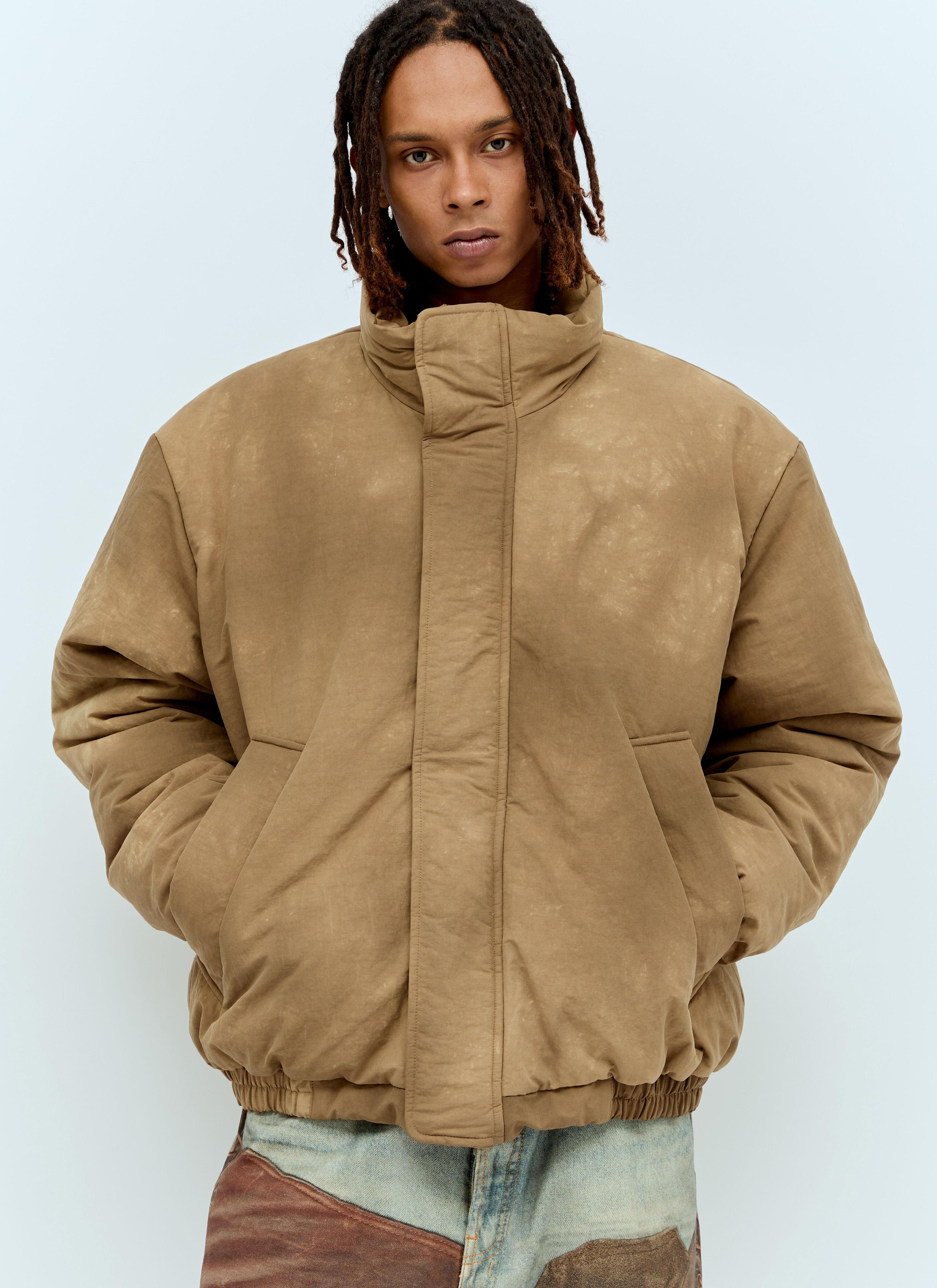 Dyed Puffer Jacket In Brown Product Image