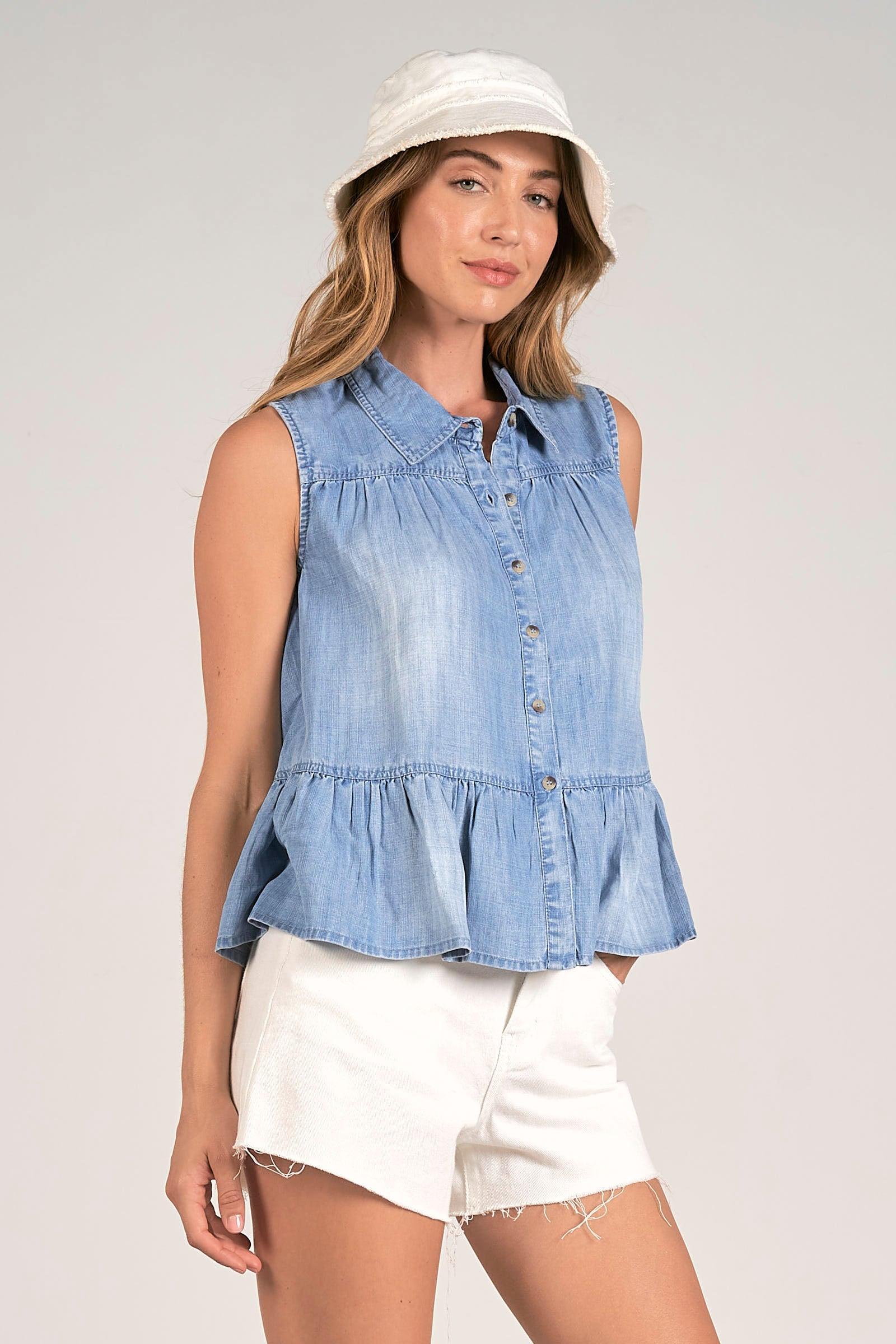 Sleeveless Tiered Top Product Image