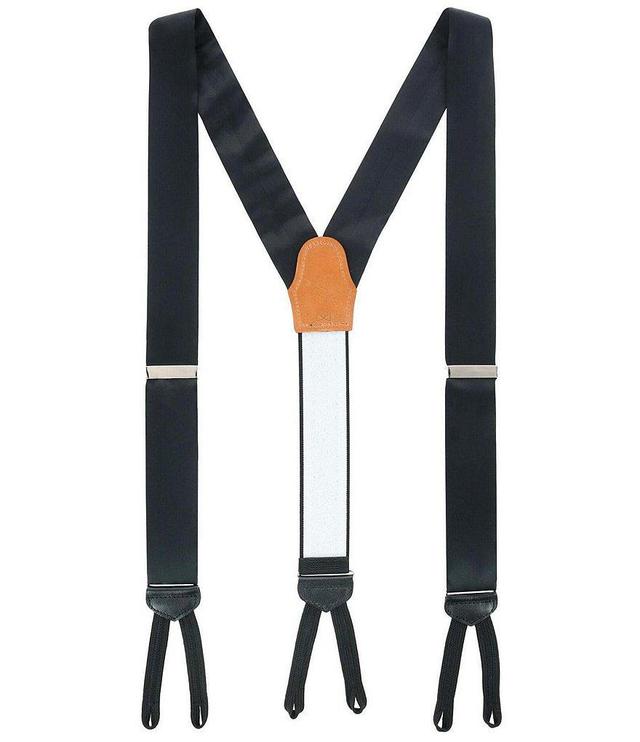 Trafalgar Big & Tall Sutton Solid Silk Formal End Suspenders Product Image