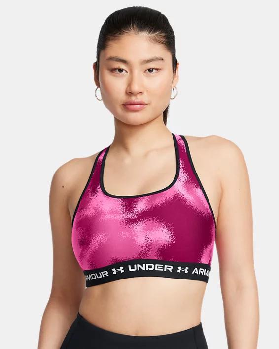 Women's Armour® Mid Crossback Printed Sports Bra Product Image