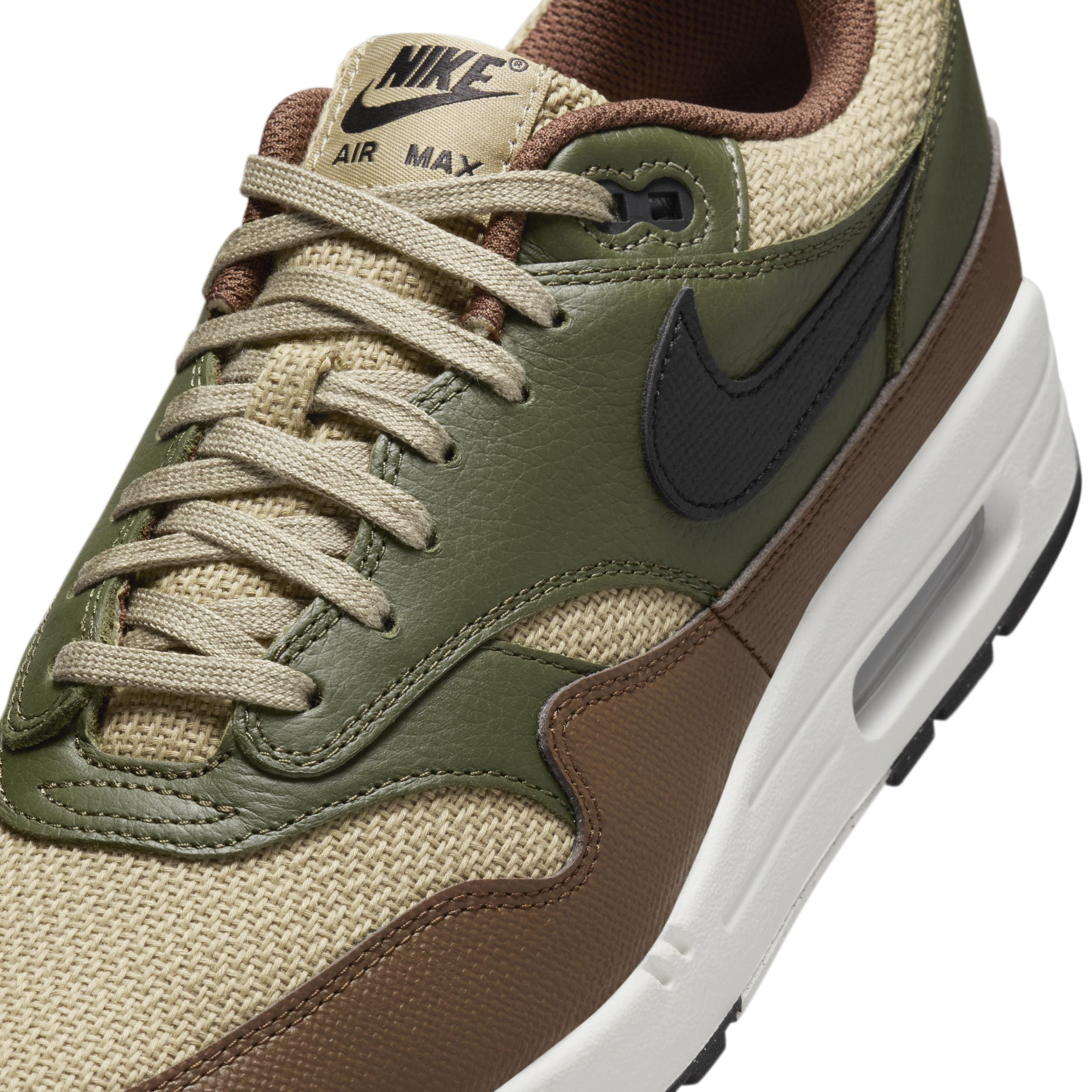 Nike Mens Nike Air Max 1 - Mens Running Shoes White/Gold Product Image