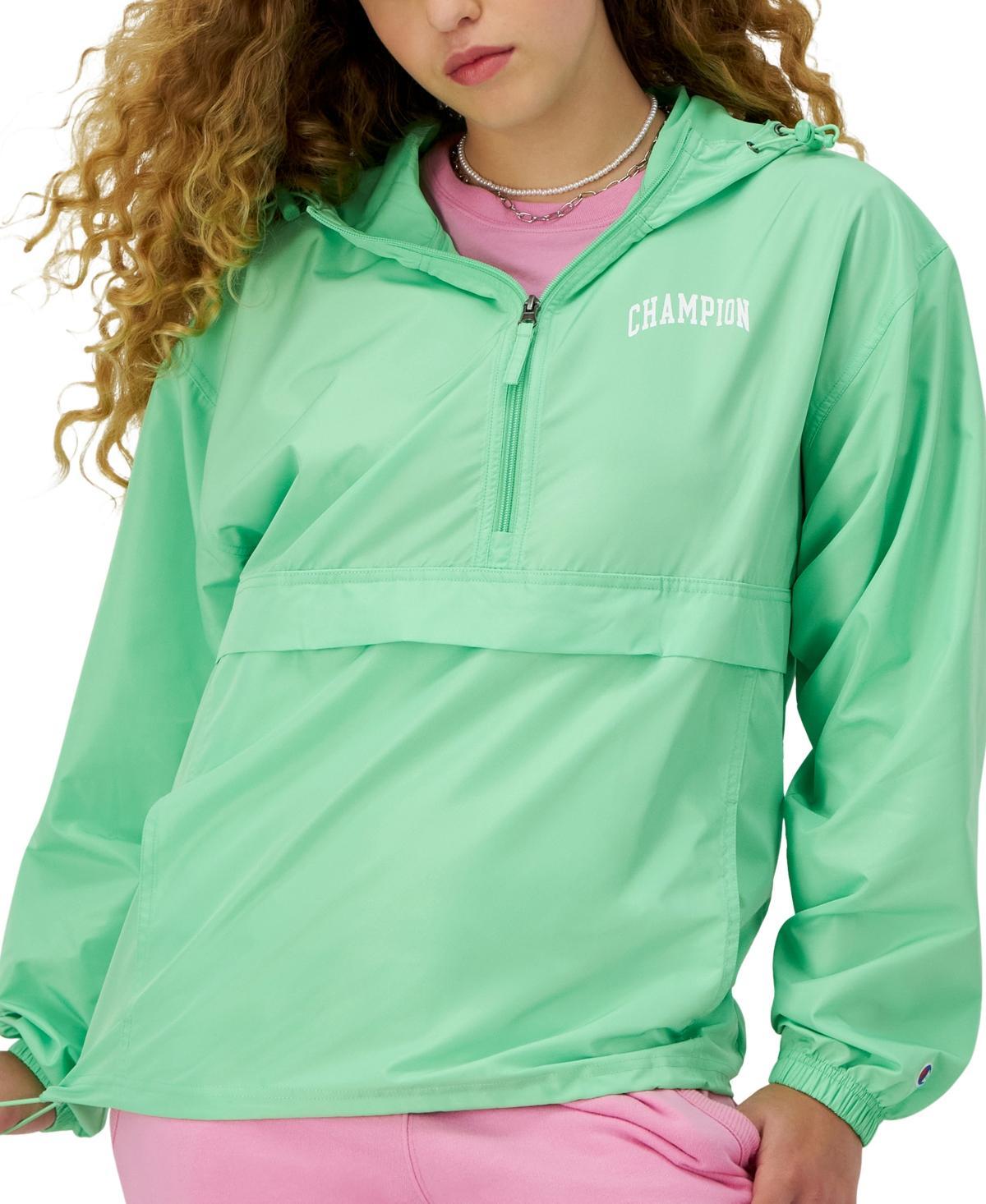 Champion Womens Half-Zipper Hooded Packable Jacket Product Image