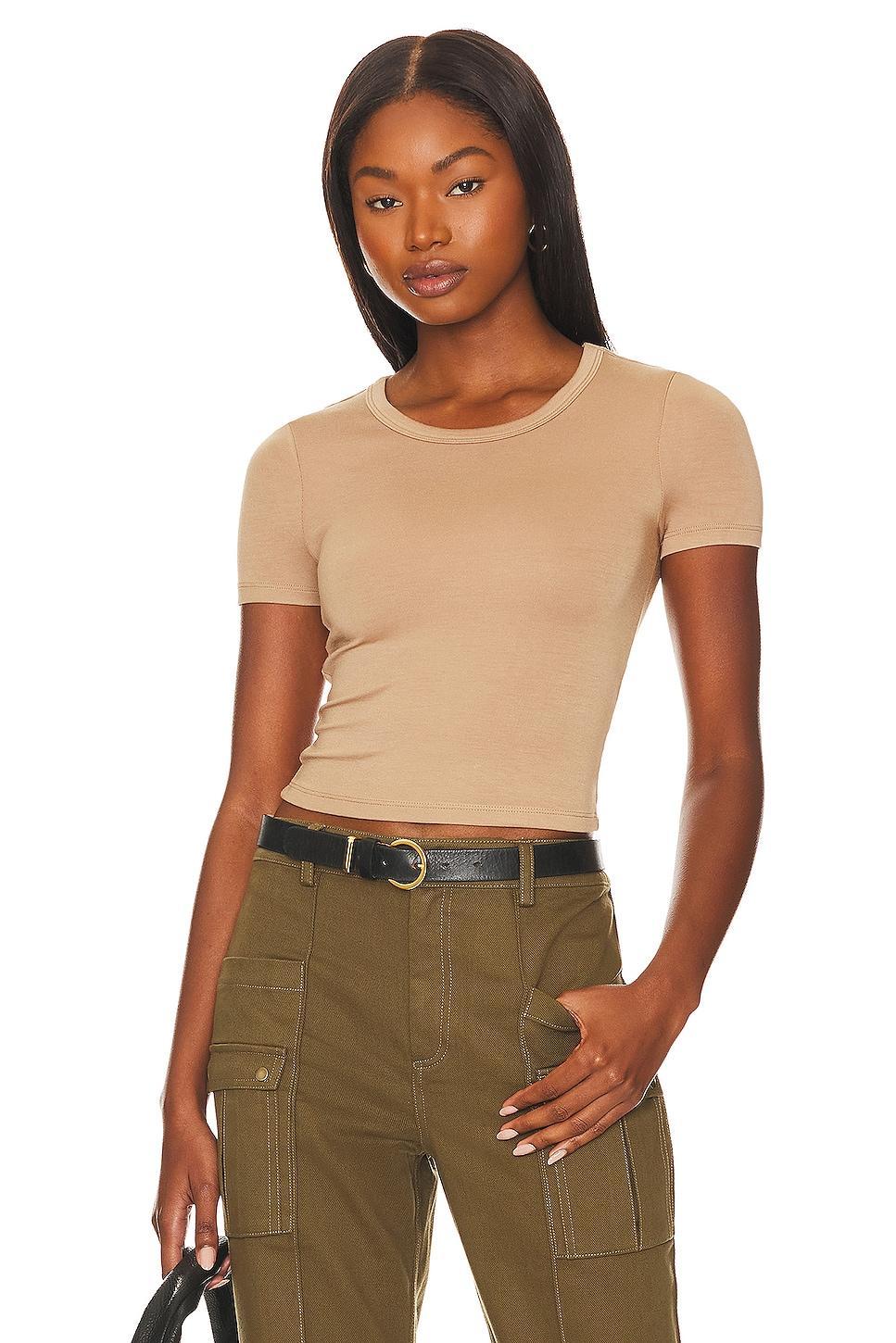 No Bra Club Cropped Crew Top The Range Product Image