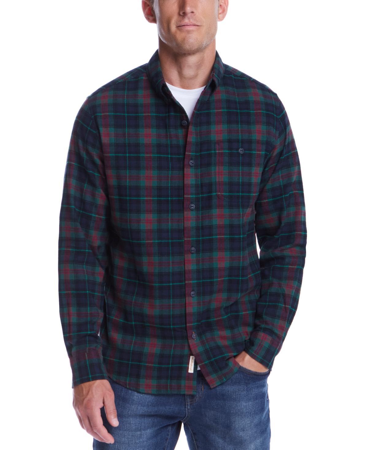 Weatherproof Vintage Mens Plaid Flannel Shirt Product Image