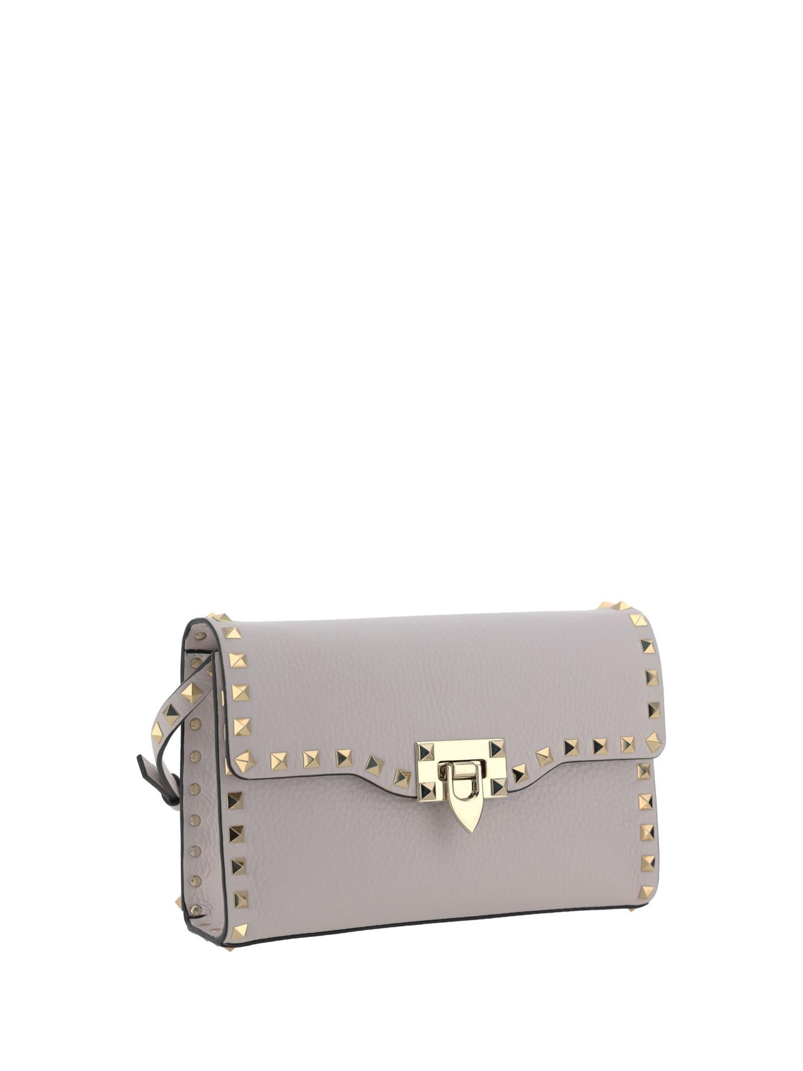 VALENTINO GARAVANI Small Rockstud Shoulder Bag In Lilac Product Image