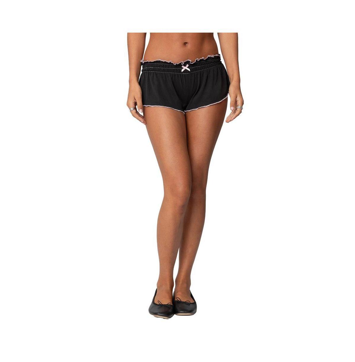 Edikted Womens Alice Gathered Waist Shorts Product Image