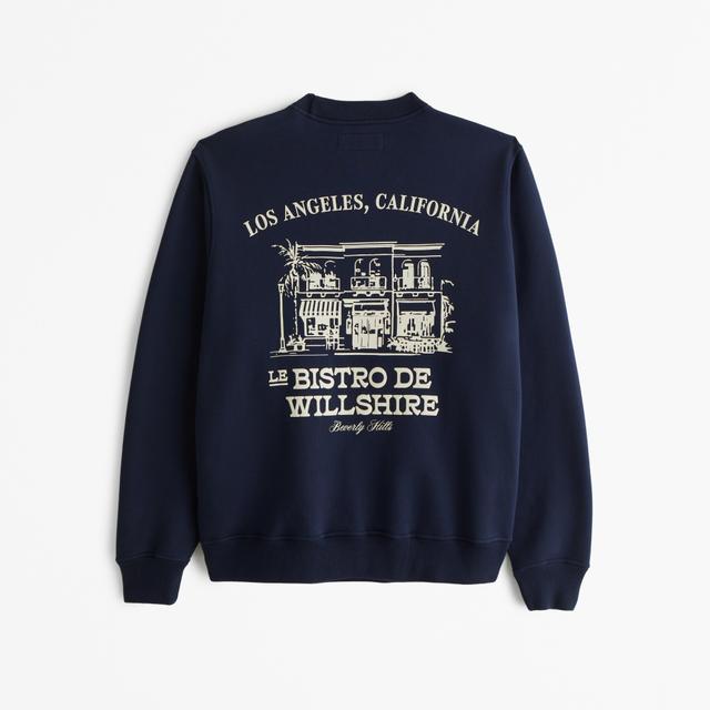 Premium Heavyweight Graphic Crew Sweatshirt Product Image