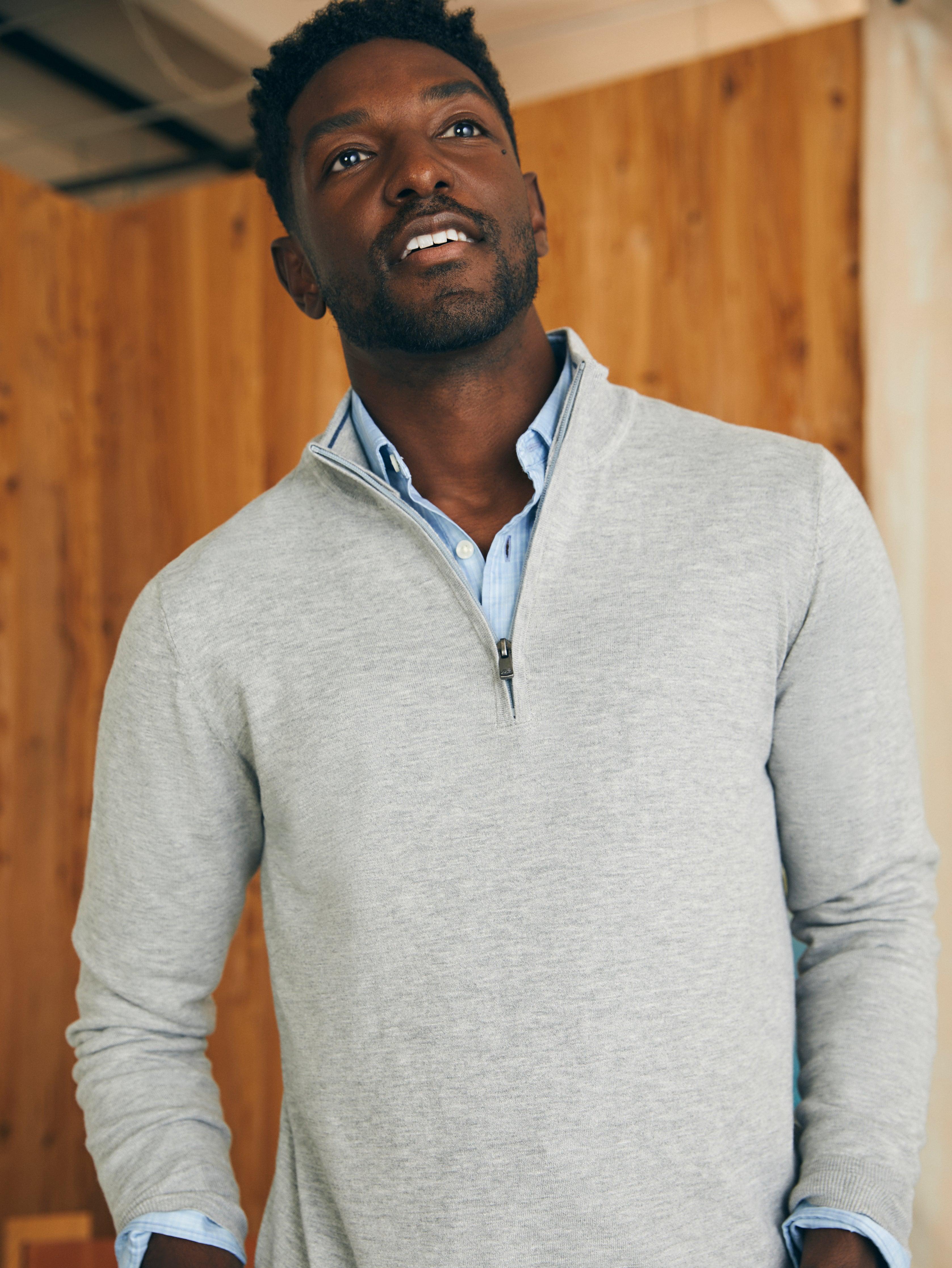 Movement™ Quarter Zip Sweater - Mineral Grey Heather Male Product Image