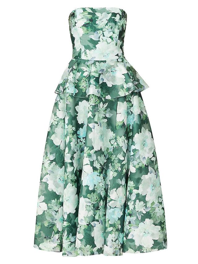 Womens Hilde Strapless Floral Dress Product Image