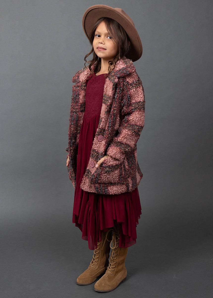 Gertrude Coat in Rose Plaid Product Image