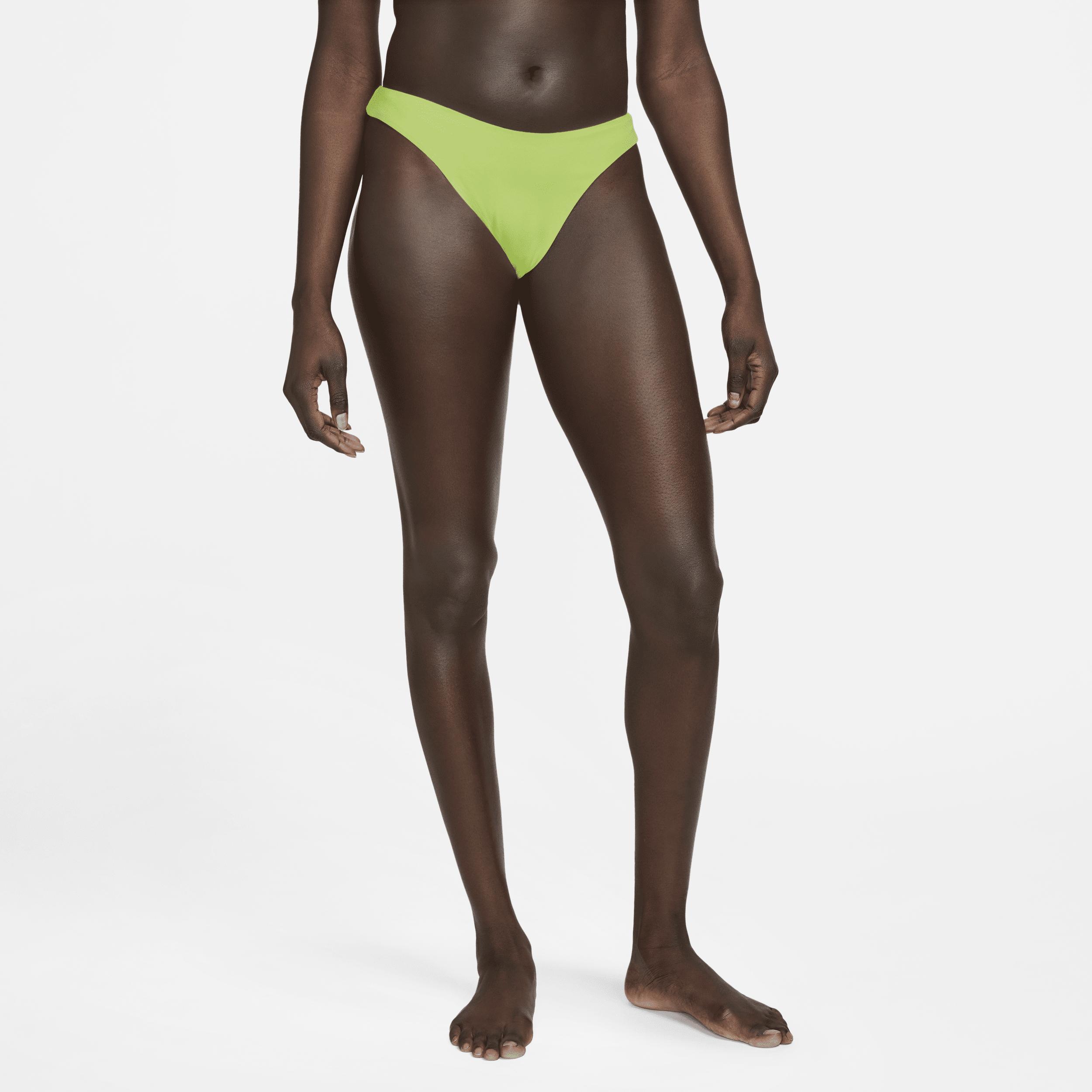 Nike Women's Essential Sling Bikini Swim Bottom in Yellow, Size: 2XL | NESSC230-739 Product Image