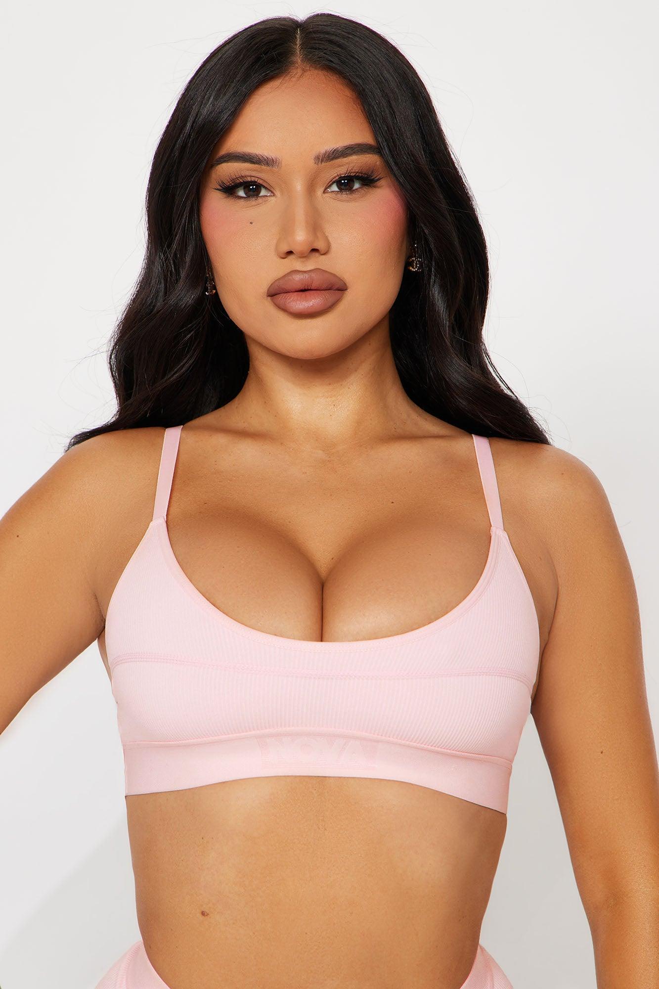 Chill Vibe Seamless Scoop Bralette - Pink Product Image