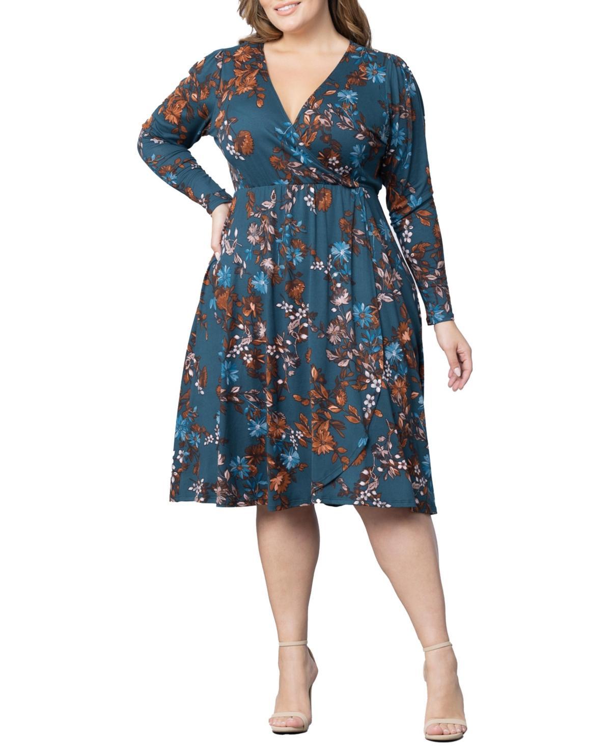 Women's Plus Size Aster Faux Wrap Dress Product Image