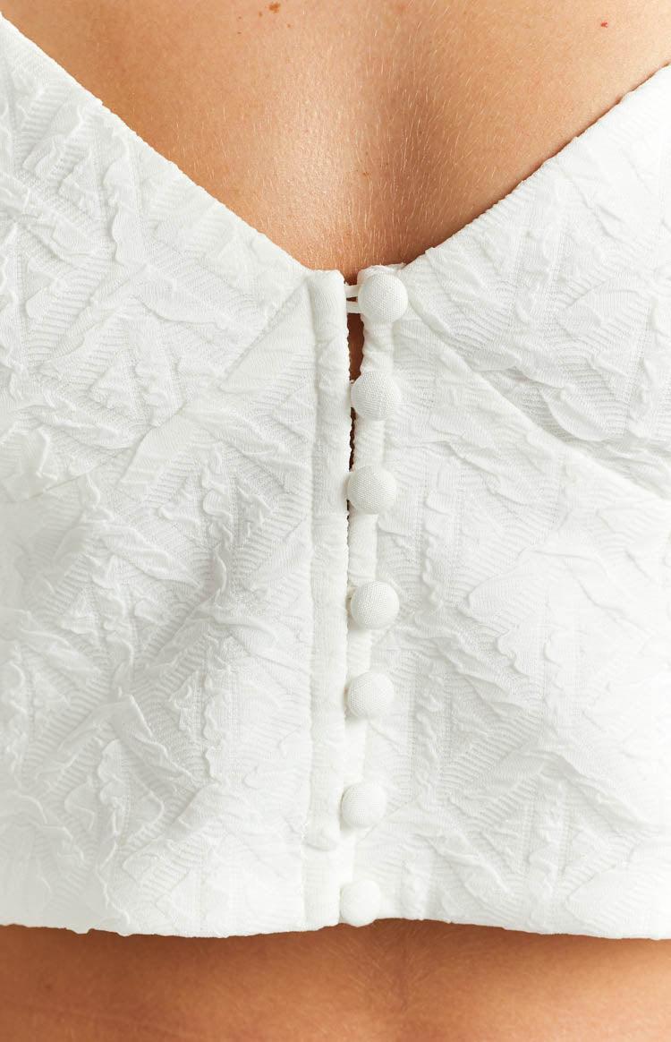 Indie White Crop Top Product Image