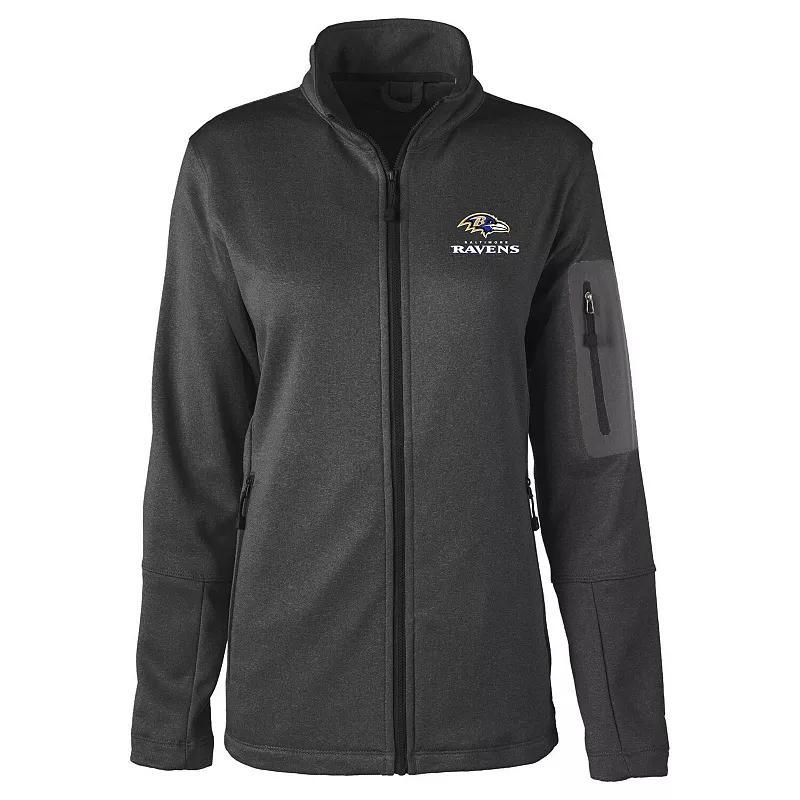 Womens Dunbrooke Heather Black Baltimore Ravens Freestyle Teflon Shield Full-Zip Jacket Product Image