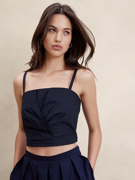 Cross-Front Cropped Top Product Image