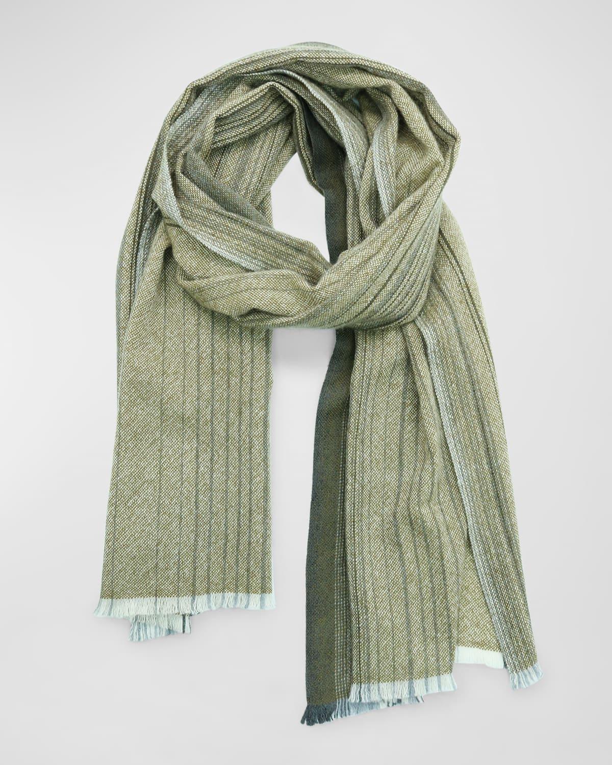 Mens Cashmere Pashmina Stripe Scarf Product Image