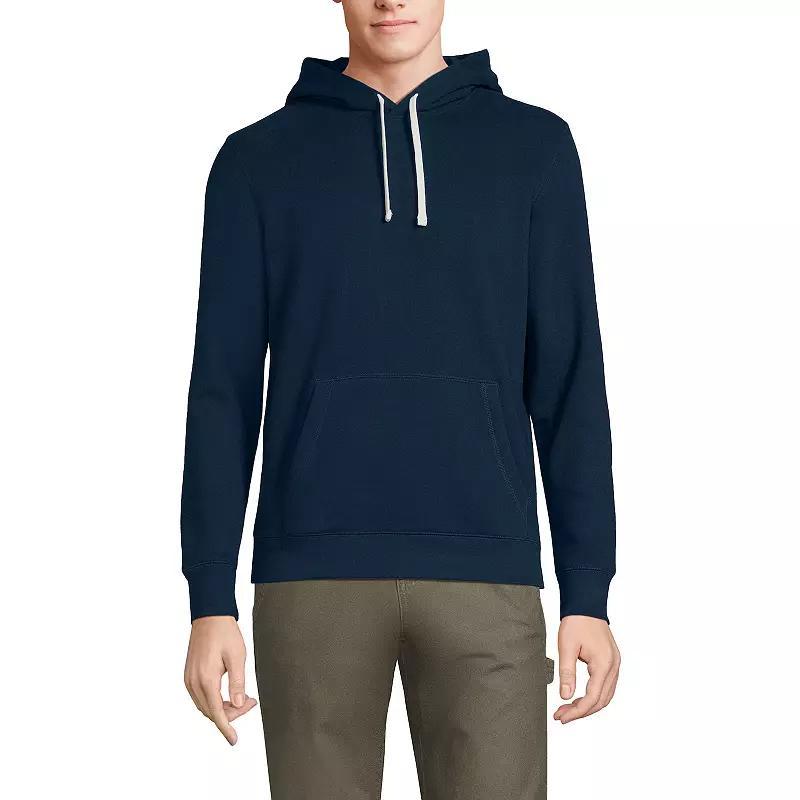 Mens Lands End Serious Sweaters Pullover Hoodie Radiant Blue Product Image