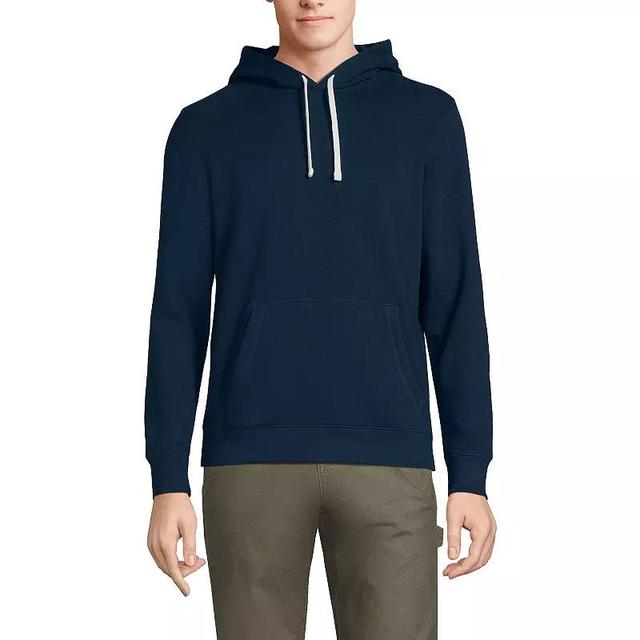 Big & Tall Lands End Serious Sweats Pullover Hoodie, Mens Radiant Blue Product Image