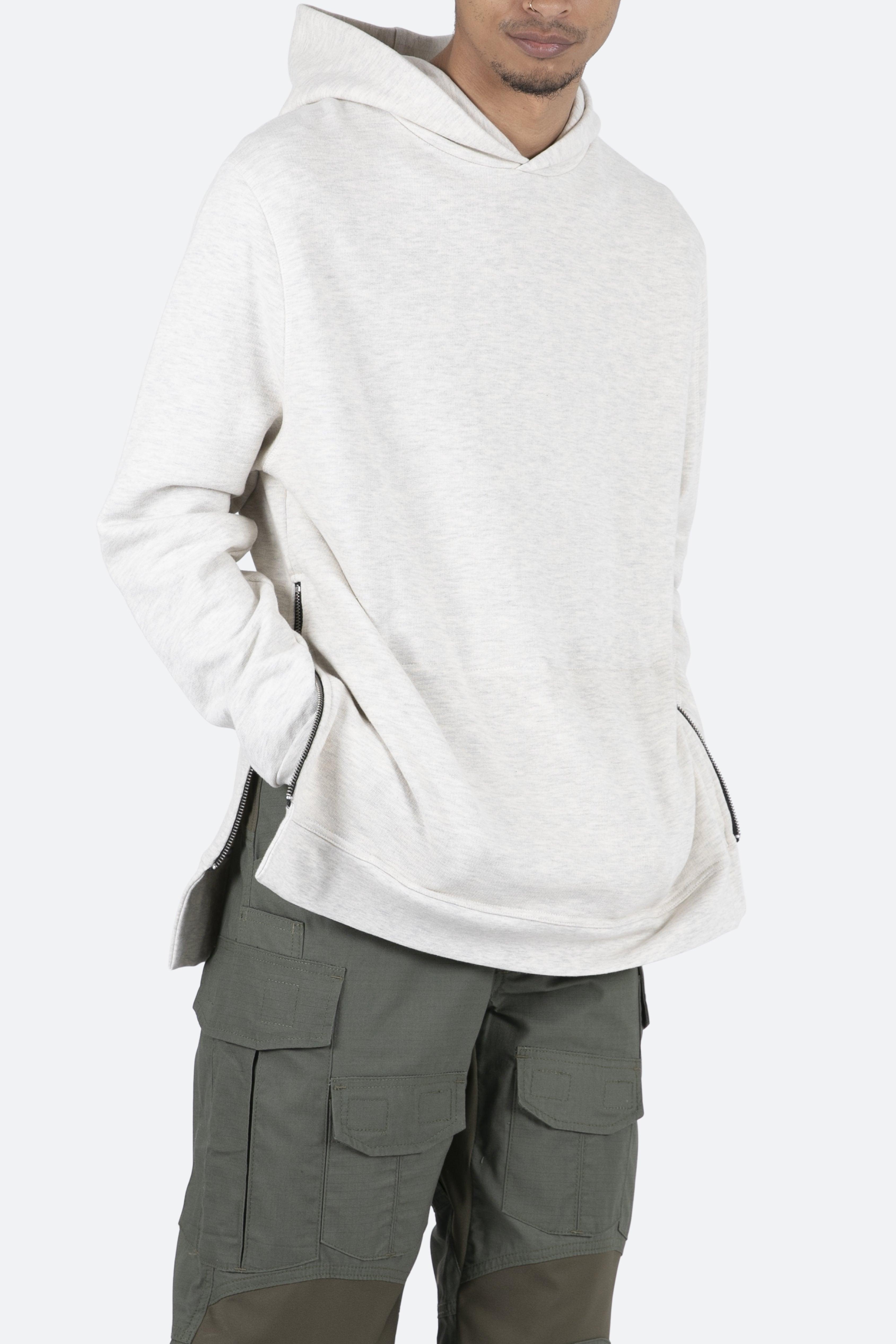 Side Zip Hoodie - Grey Male product image