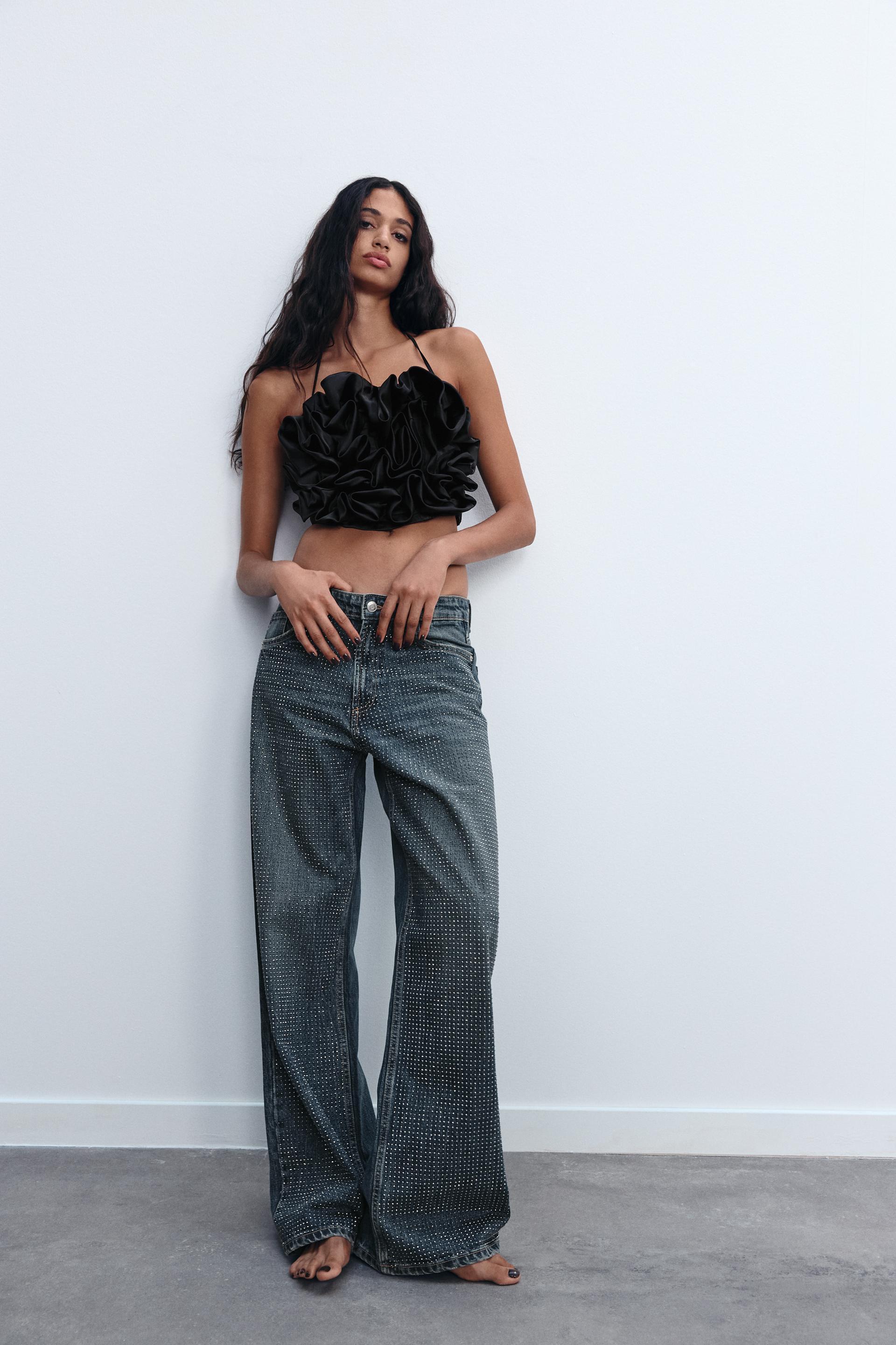 RELAXED MID-RISE TRF SPARKLE JEANS Product Image