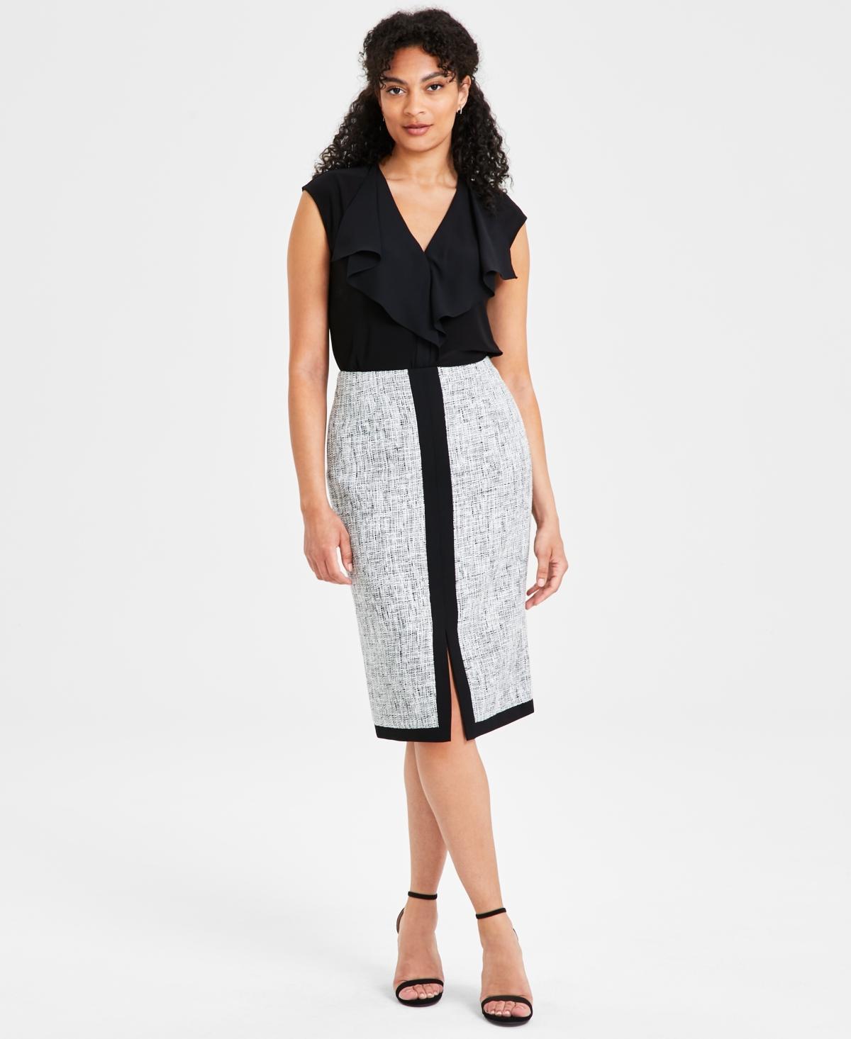 Kasper Womens Front-Slit Pencil Skirt Product Image