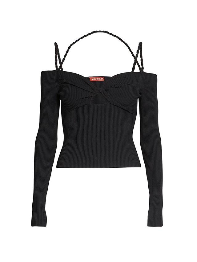 Womens Odin Cut-Out Off-the-Shoulder Sweater Product Image