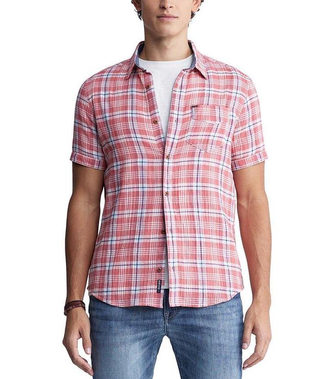 Buffalo David Bitton Sirilo Short Sleeve Checked Woven Shirt Product Image