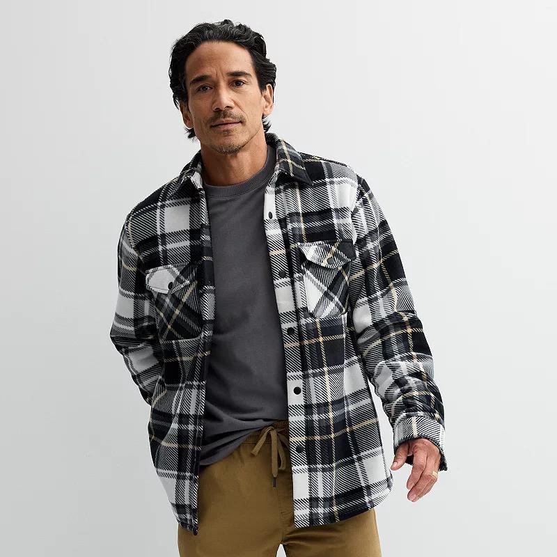 Mens Sonoma Goods For Life Arctic Fleece Shirt Jacket Product Image