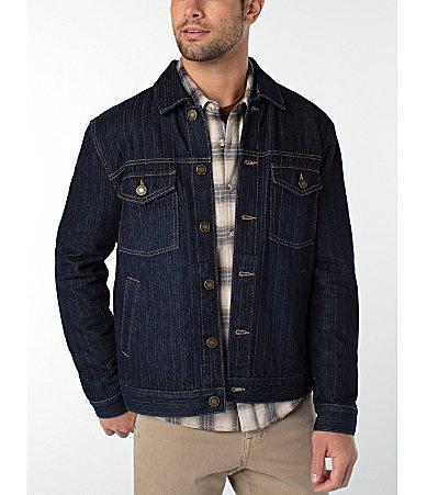 Liverpool Los Angeles Herringbone Denim Trucker Jacket Product Image