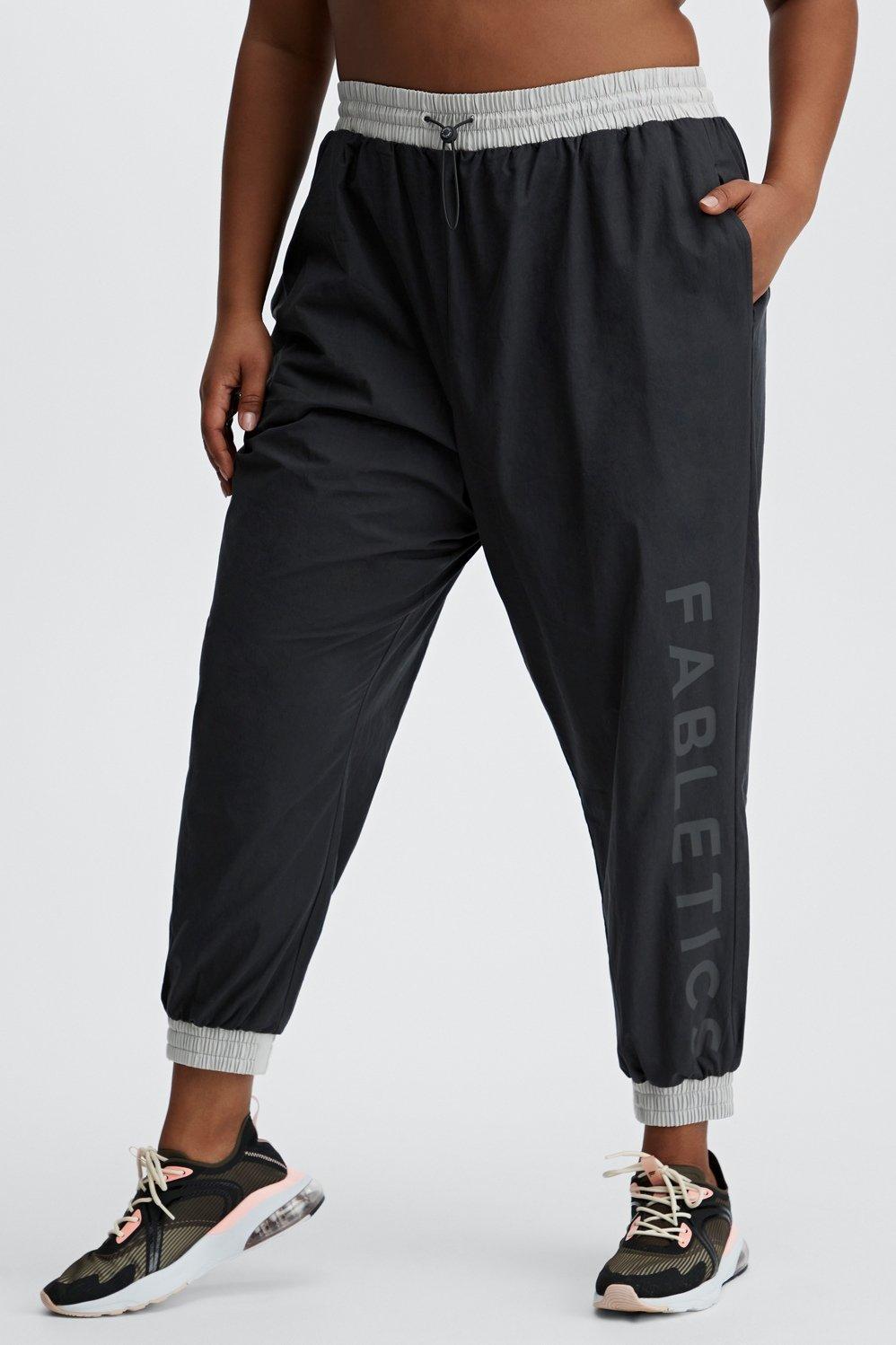 Fabletics Kora Track Pant Womens black plus Size 4X Product Image