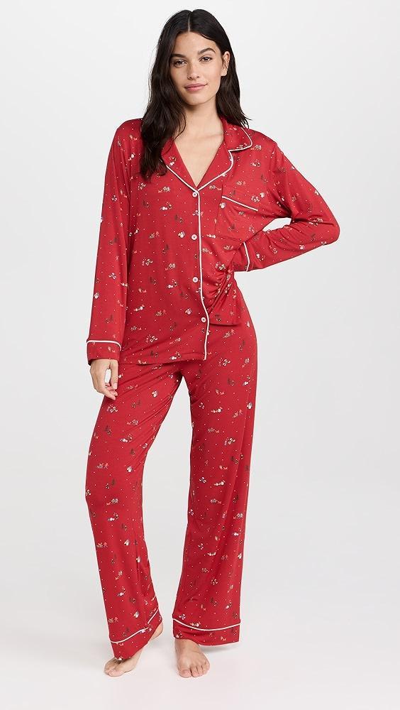 Eberjey Gisele Printed Long PJ Set | Shopbop Product Image