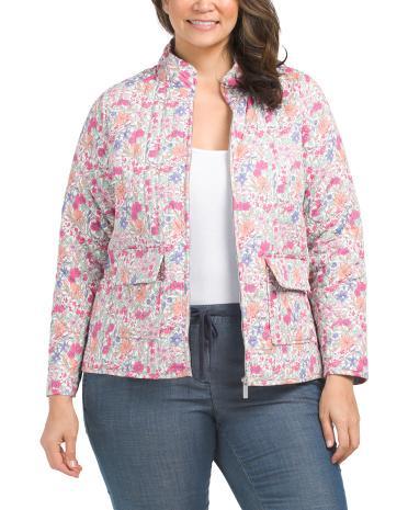 Plus Quilted Jacket for Women Product Image