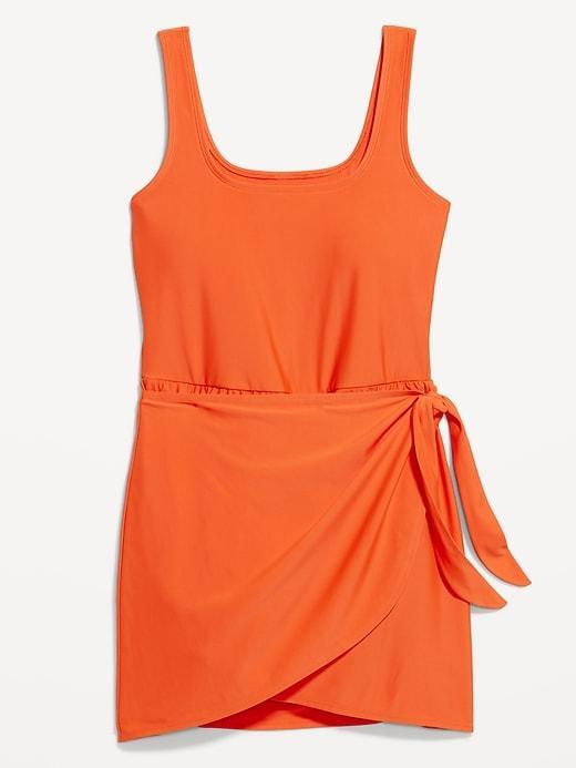 Side-Tie Swim Dress Product Image