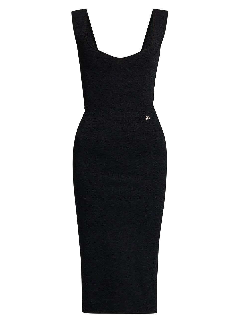 Womens Portrait Sleeveless Knit Midi-Dress Product Image